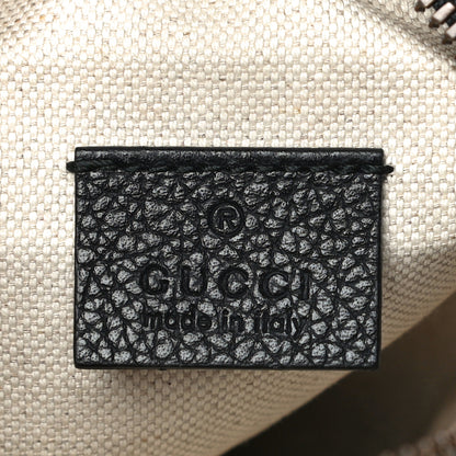 Gucci Grained Calfskin Mini Logo Messenger Bag Black 6 of 13