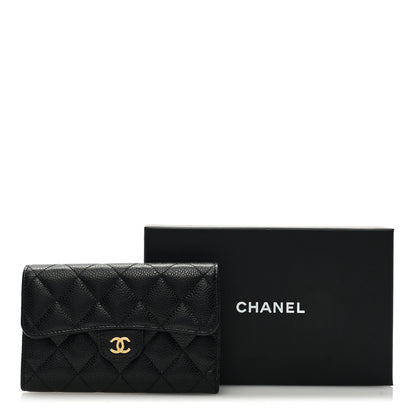 Chanel Caviar Quilted Medium Flap Wallet Black 8 of 8