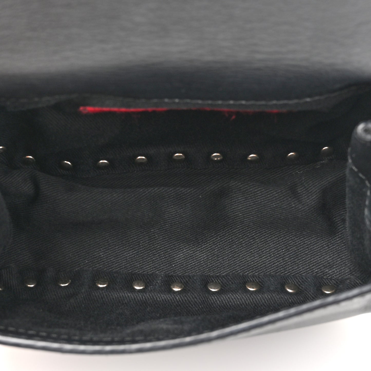 Calfskin Rockstud Belt Bag Black