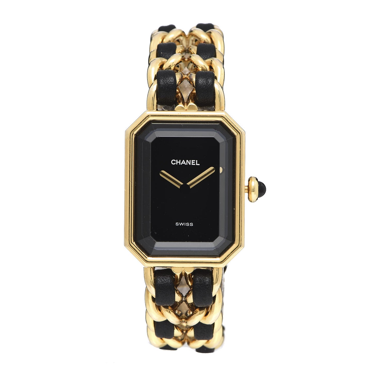 Stainless Steel Lambskin 20mm Chain Premiere Quartz Watch Gold M