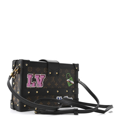 Louis Vuitton Monogram Patches Petite Malle Black 3 of 9