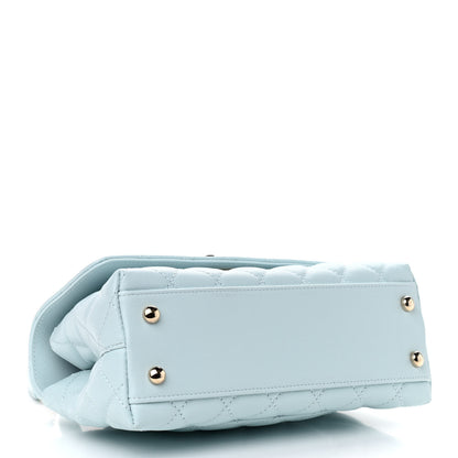 Chanel Caviar Quilted Mini Coco Handle Flap Light Blue 4 of 9
