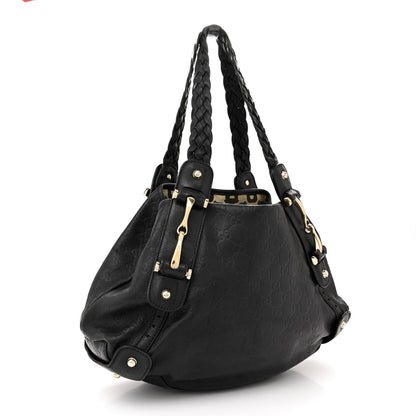 Gucci Guccissima Small Pelham Shoulder Bag Black 3 of 20