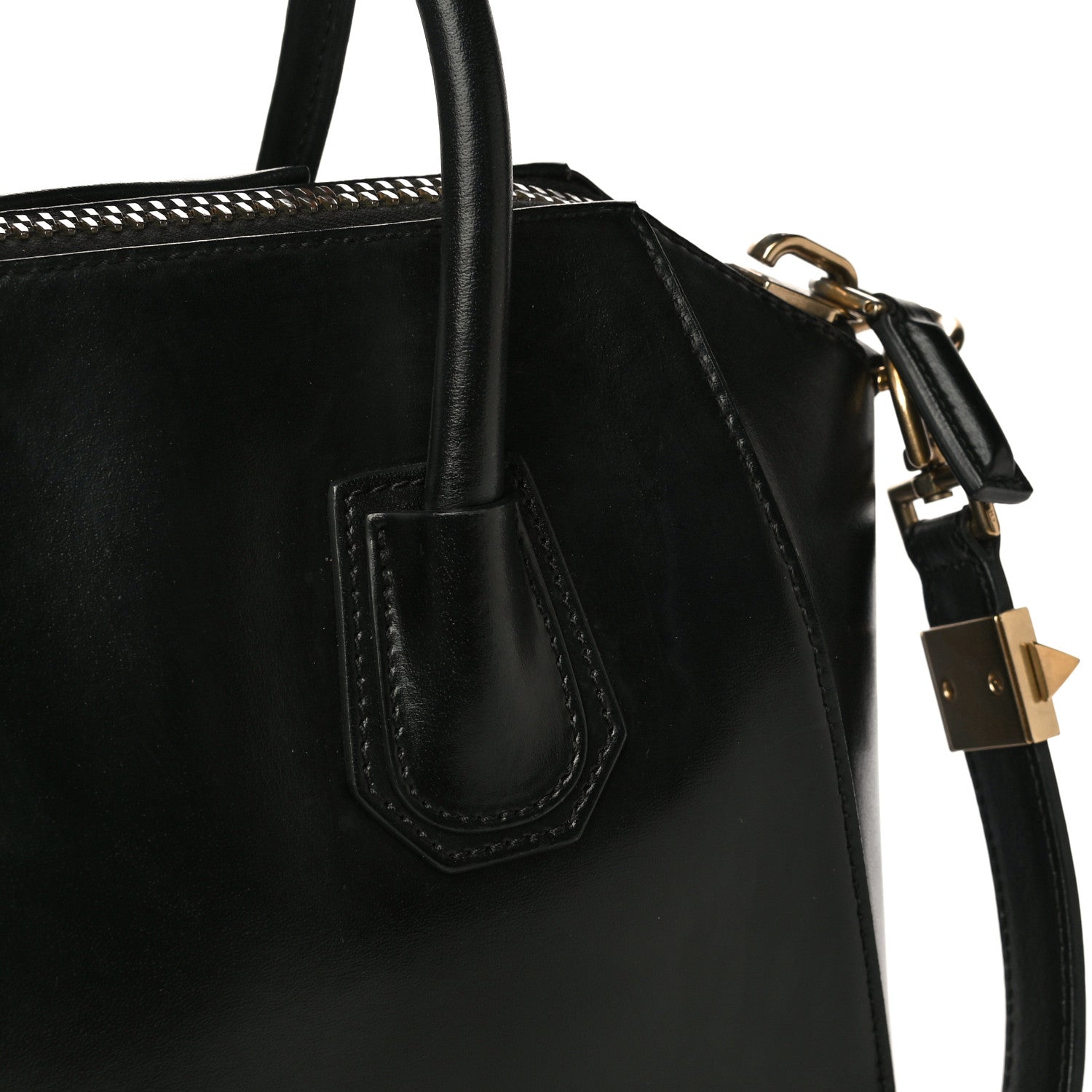 Givenchy Shiny Lord Calfskin Small Antigona Black 12 of 14