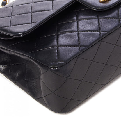 Chanel Lambskin Quilted Medium Double Flap Black 6 of 9