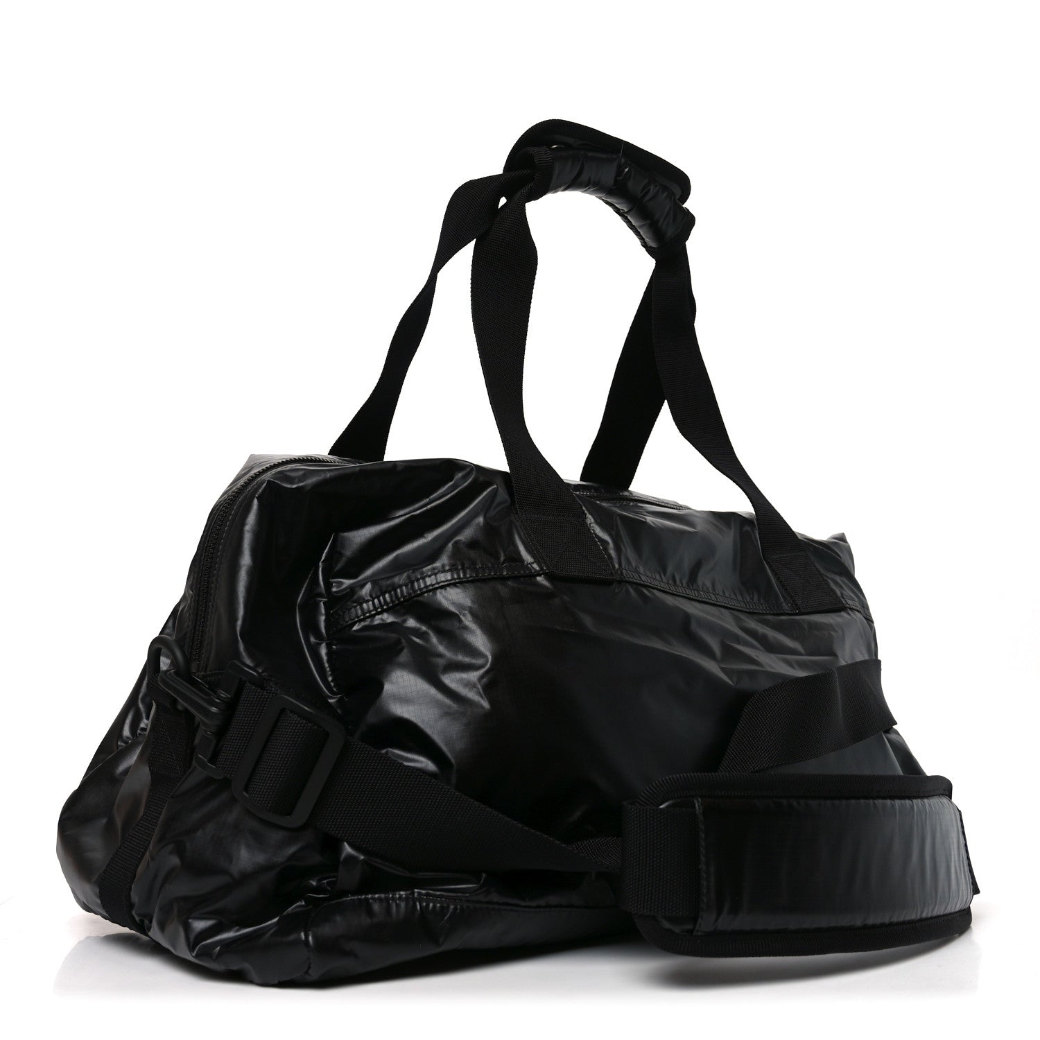 Saint Laurent Nylon Nuxx Ripstop Duffle Black White 1873231