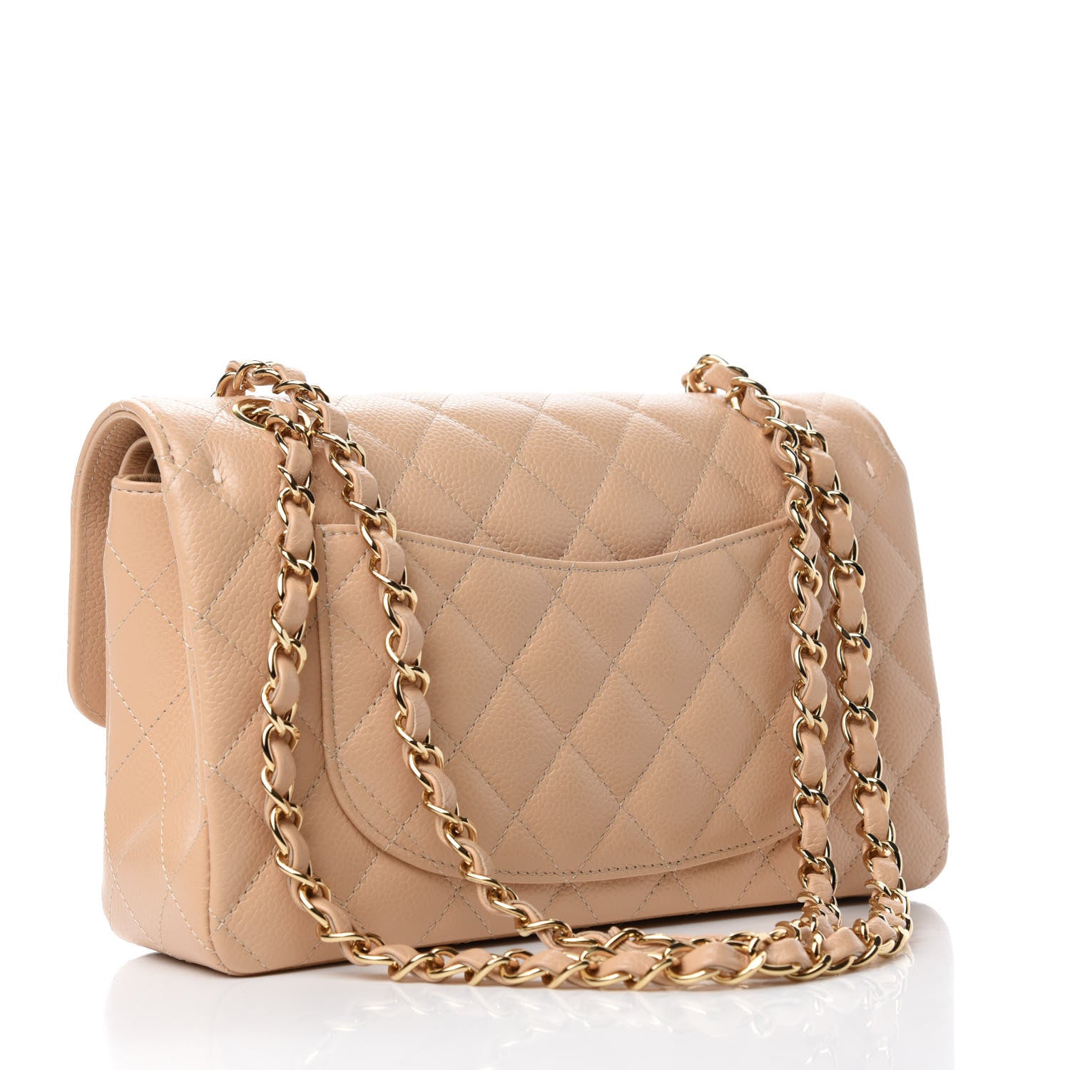 Chanel Caviar Quilted Small Double Flap Beige 3 of 10
