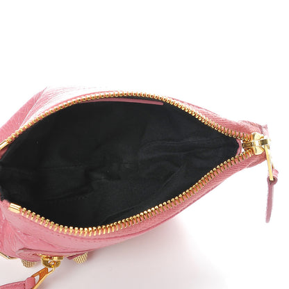 Balenciaga Agneau Giant 12 Gold Hardware Cosmetic Pouch Rose Hortensia 5 of 7
