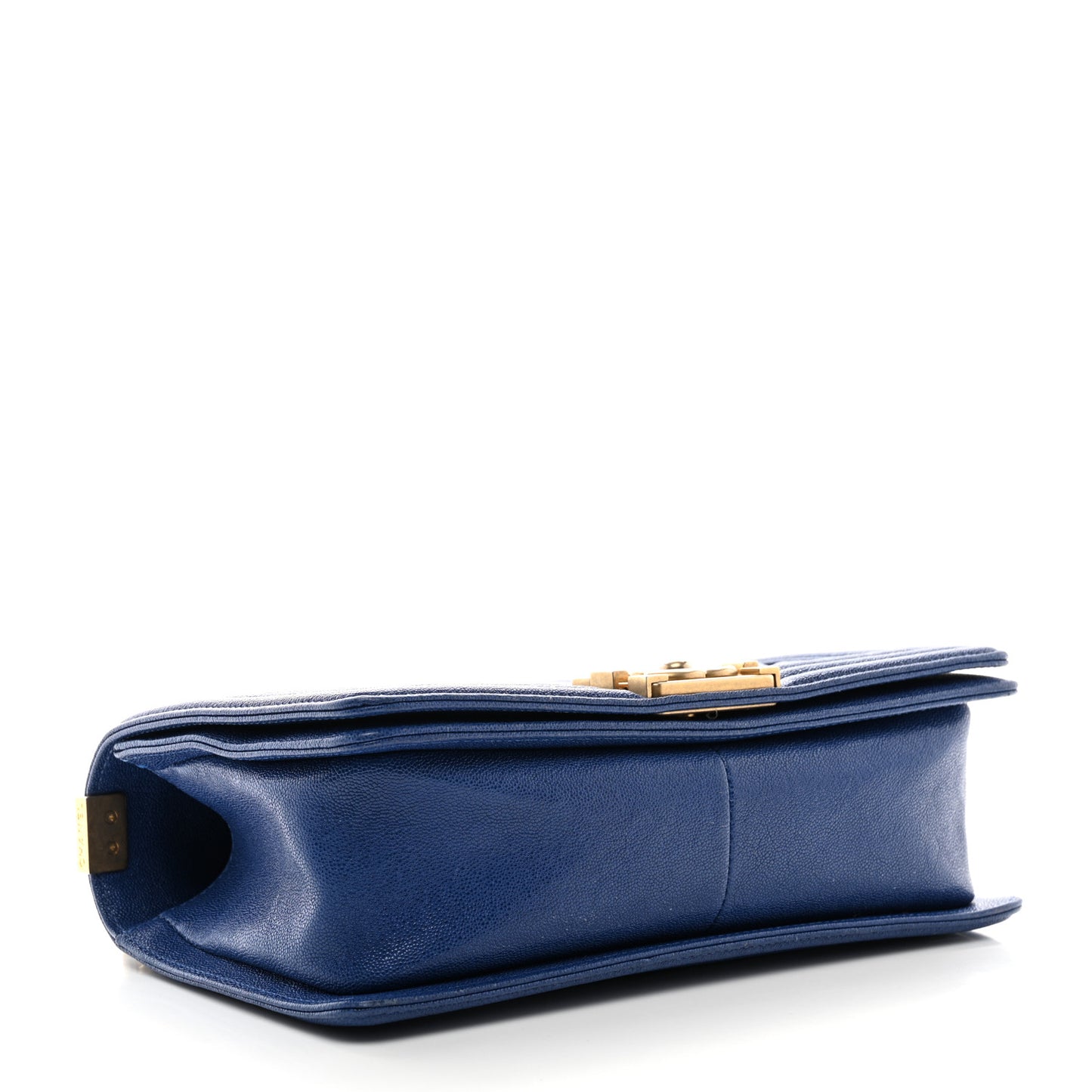 Caviar Quilted Medium Boy Flap Blue