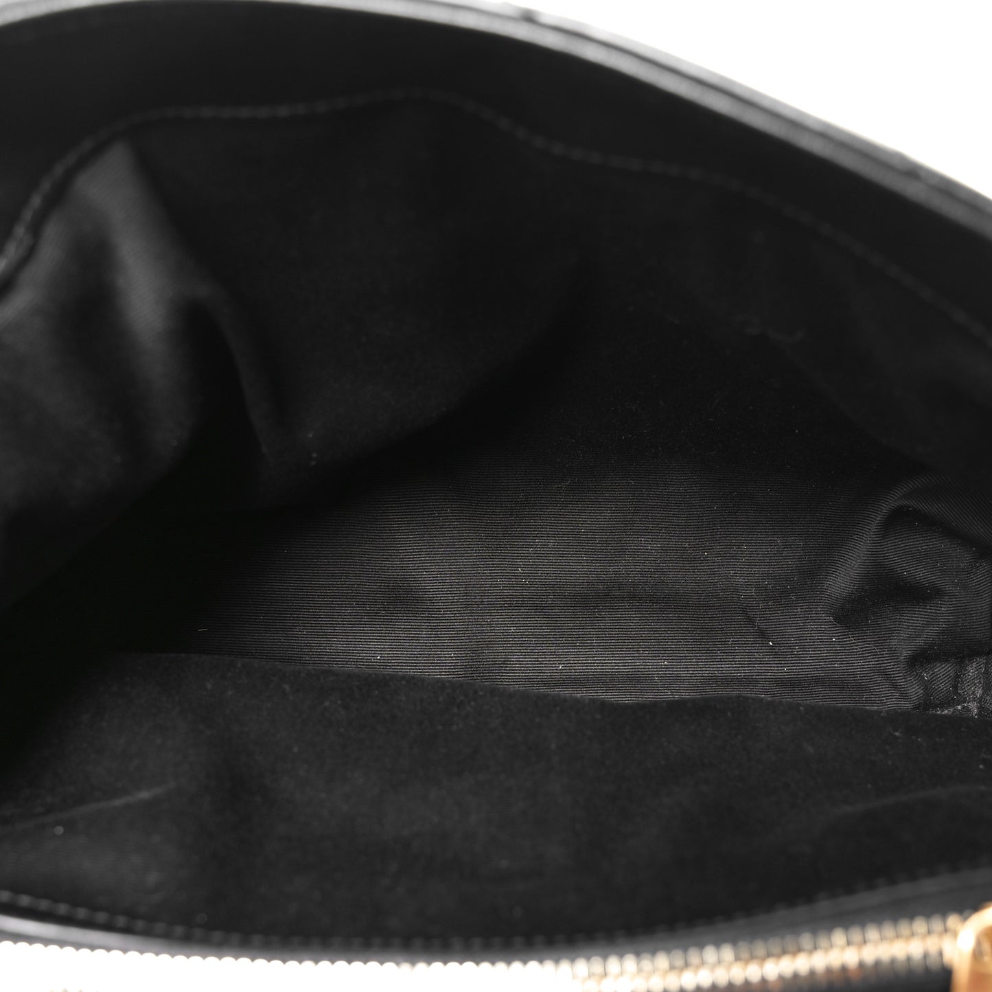 Calfskin Y Quilted Monogram Medium Loulou Chain Satchel Black