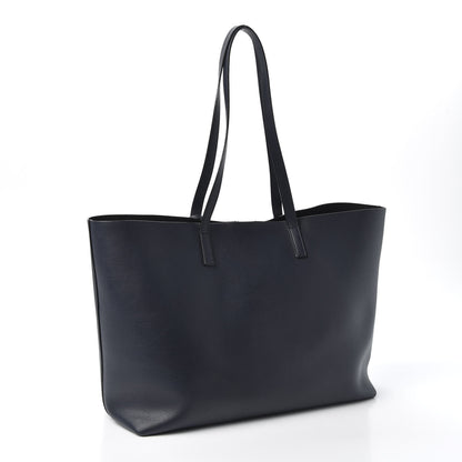 Saint Laurent Calfskin Large Shopping Tote Deep Marine 2 of 9