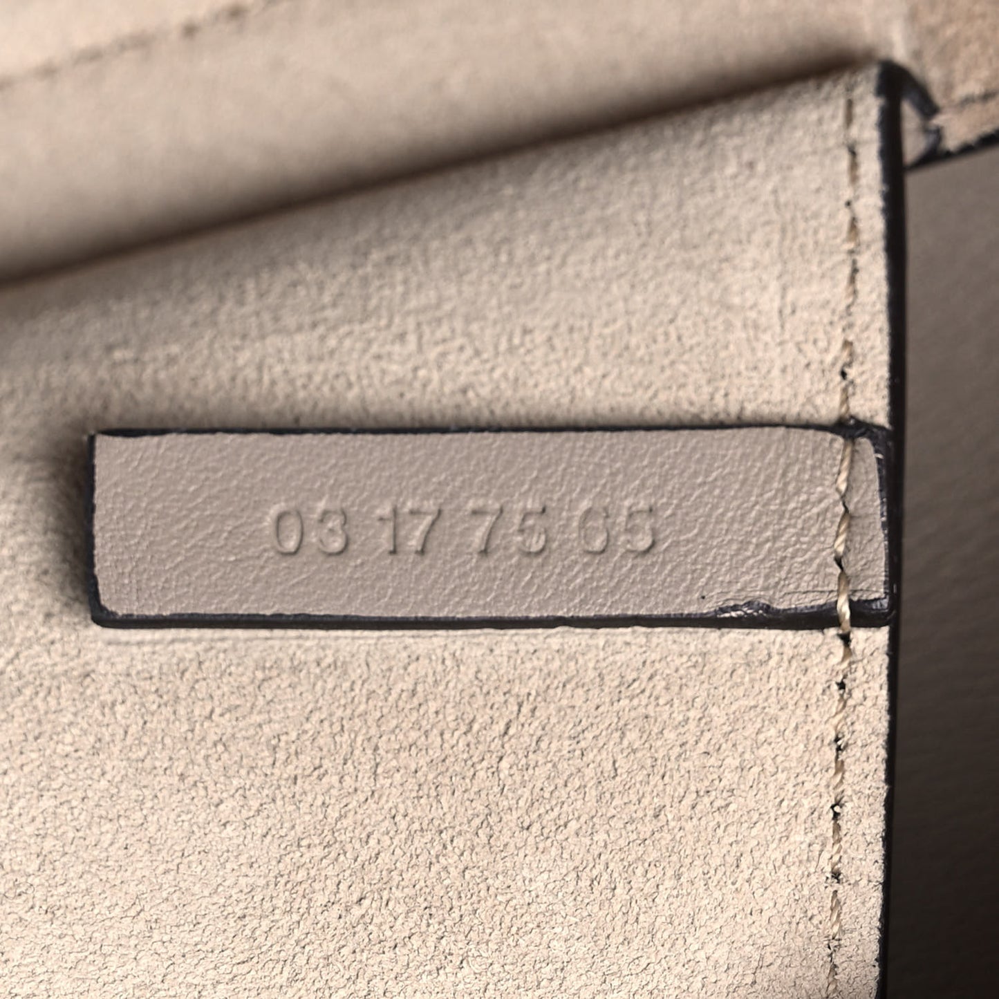 Suede Calfskin Mini Faye Shoulder Bag Motty Grey