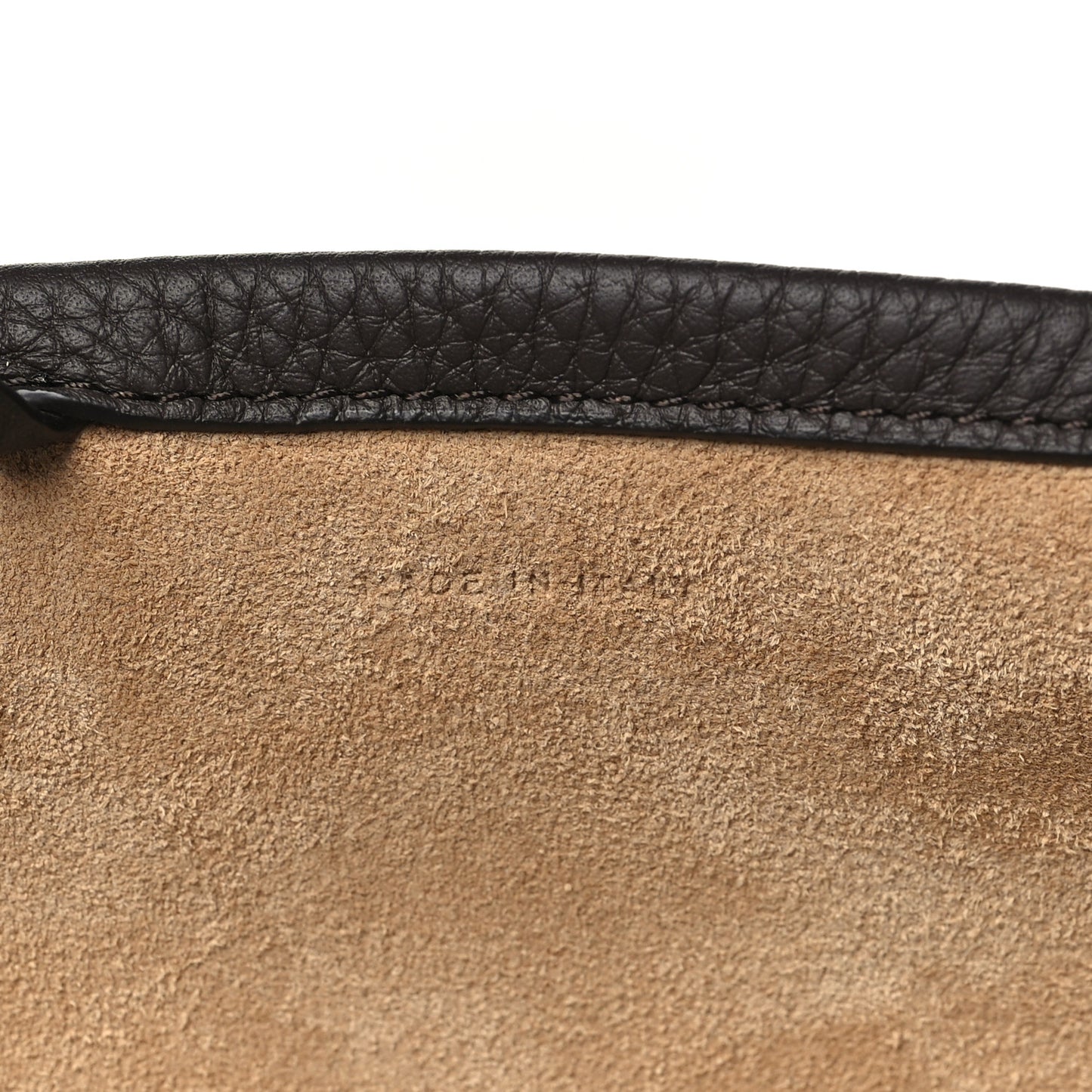 Grained Calfskin Park Tote Three Dark Taupe