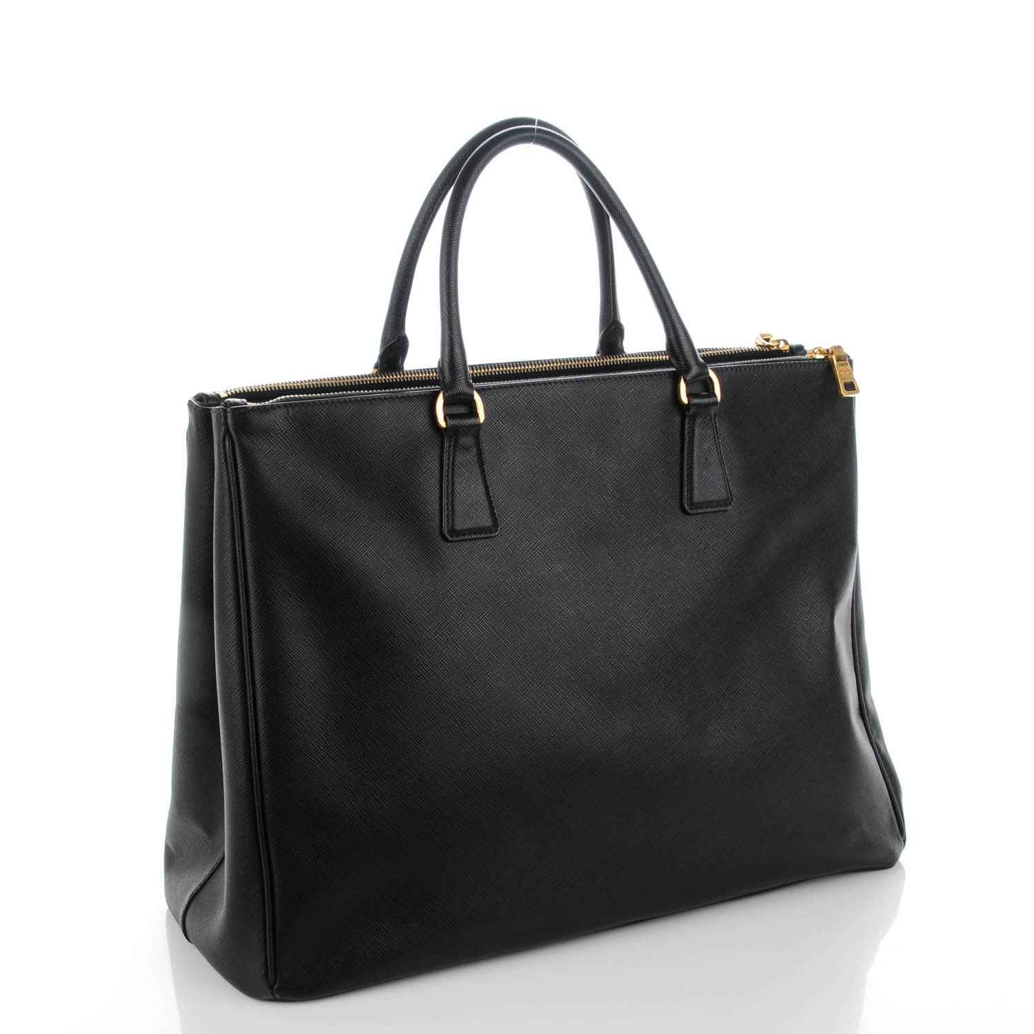 Prada Saffiano Lux Extra Large Galleria Double Zip Tote Black 3 of 9