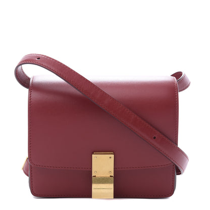 Celine Smooth Calfskin Small Classic Box Flap Bag Red 1 of 10