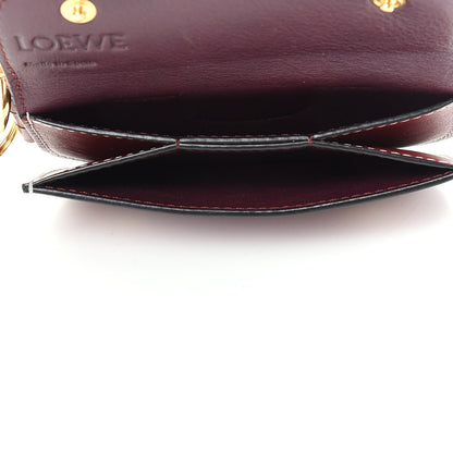 Loewe Smooth Calfskin Mini Gate Wallet Wine 5 of 6