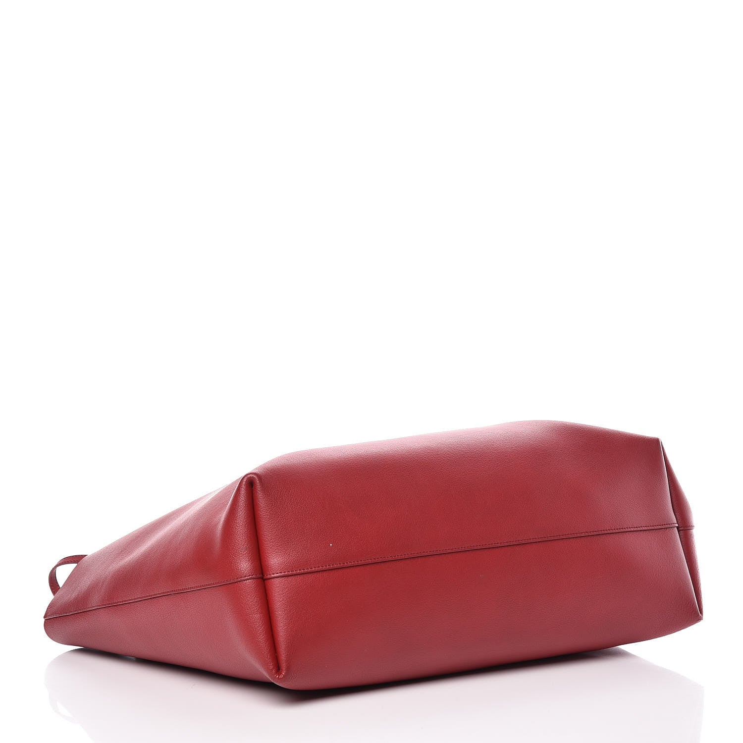 Saint Laurent Calfskin Large Shopping Tote Red 5 of 17