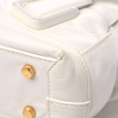 Bottega Veneta Paper Calfskin Maxi Intrecciato Mini Arco Slouch Plaster 10 of 13