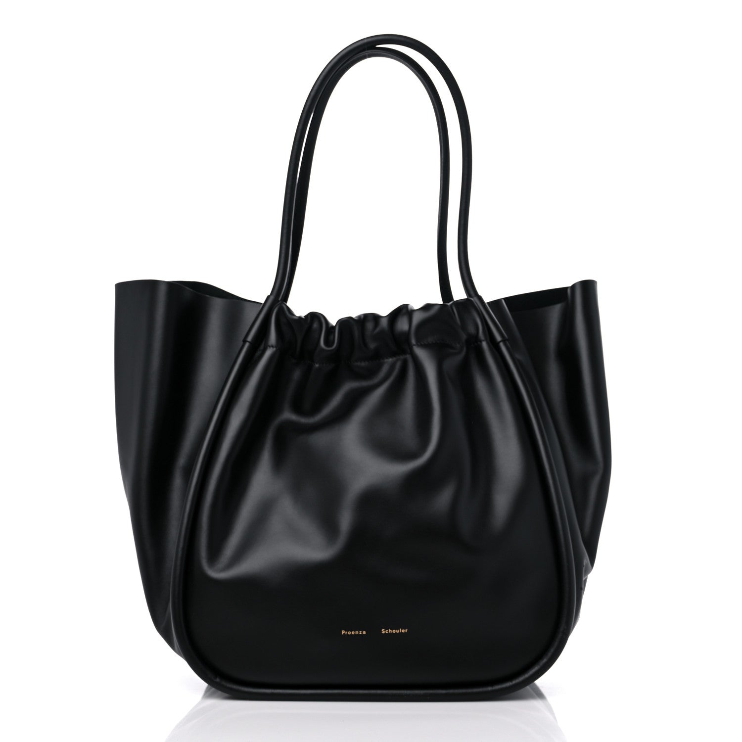 Proenza Schouler Calfskin XL Ruched Tote Black 3 of 9