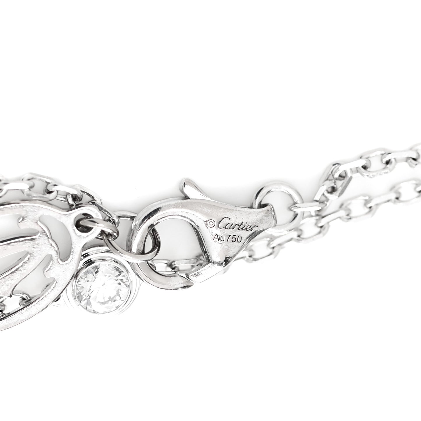 18K White Gold Diamond XS D'Amour Bracelet