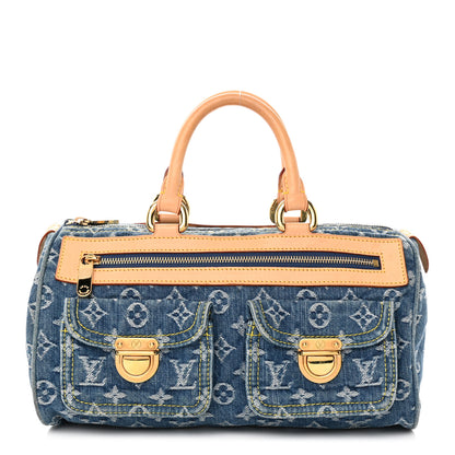 Louis Vuitton Monogram Denim Neo Speedy Blue 1 of 19