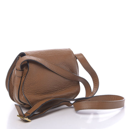 Chloe Calfskin Mini Marcie Round Crossbody Bag Tan 3 of 13