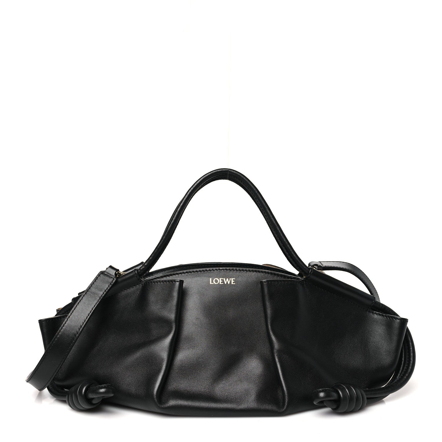 Loewe Shiny Nappa Calfskin Small Paseo Bag Black 1 of 9