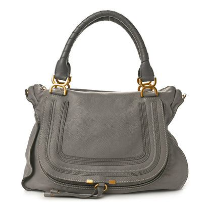 Chloe Calfskin Large Marcie Satchel Cashmere Grey 1 of 10