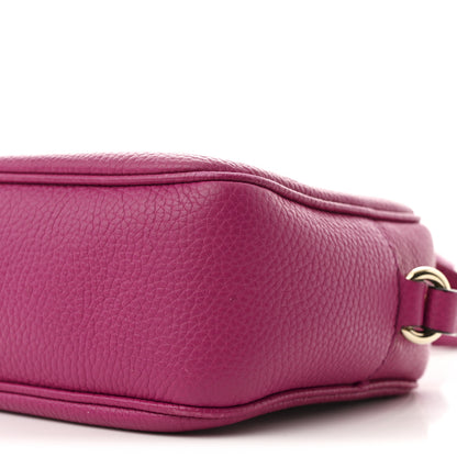 Gucci Pebbled Calfskin Small Soho Disco Bag Bright Bouganville 10 of 12