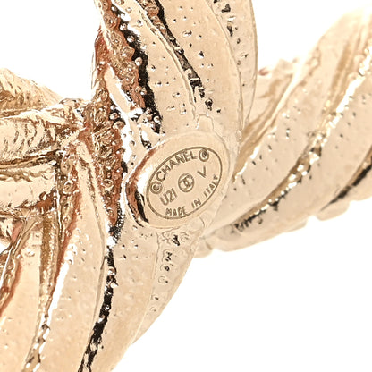 Chanel Twisted CC Brooch Light Gold 3 of 3