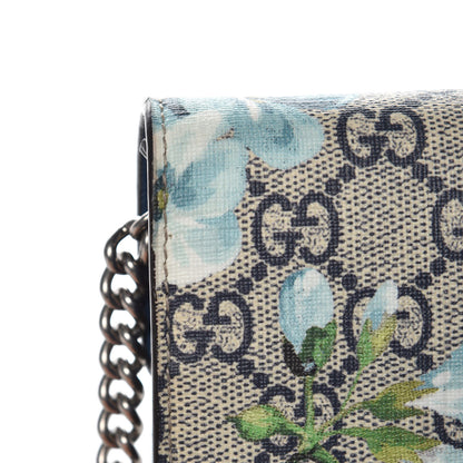 Gucci GG Supreme Monogram Blooms Mini Dionysus Chain Wallet Beige Blue Navy Vintage Blue 10 of 12
