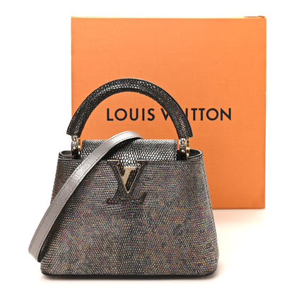 Louis Vuitton Lizard Capucines Mini Bleu Petrole 10 of 10