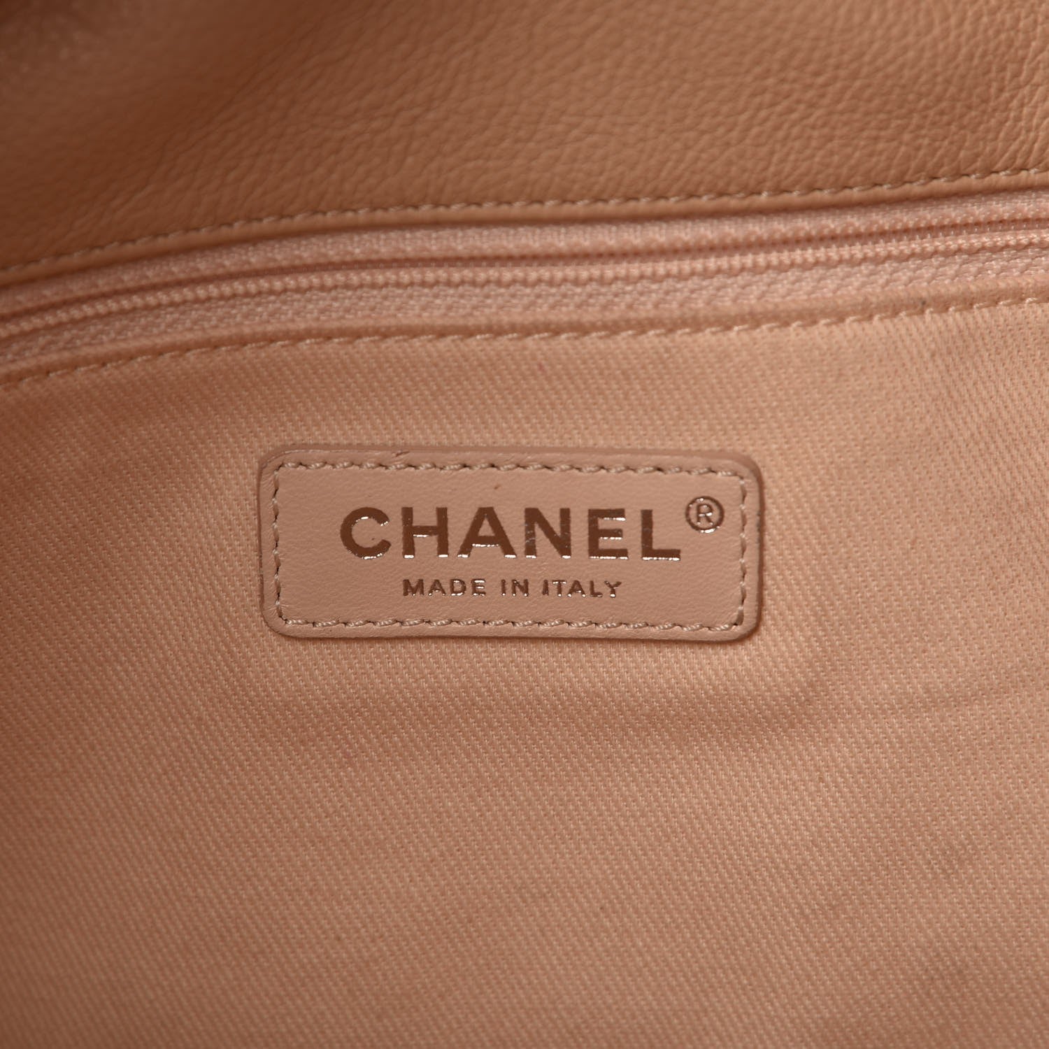 Chanel Grained Calfskin Stitched Medium Braided With Style Hobo Beige 6 of 12