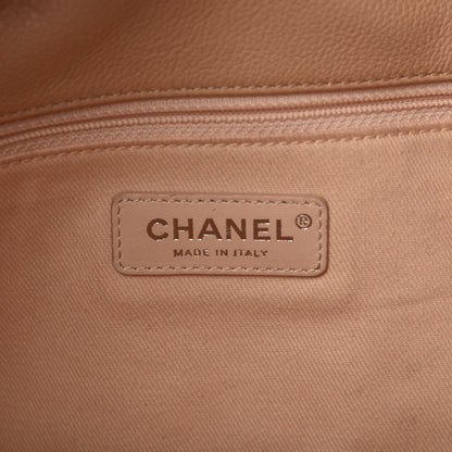 Chanel Grained Calfskin Stitched Medium Braided With Style Hobo Beige 6 of 12