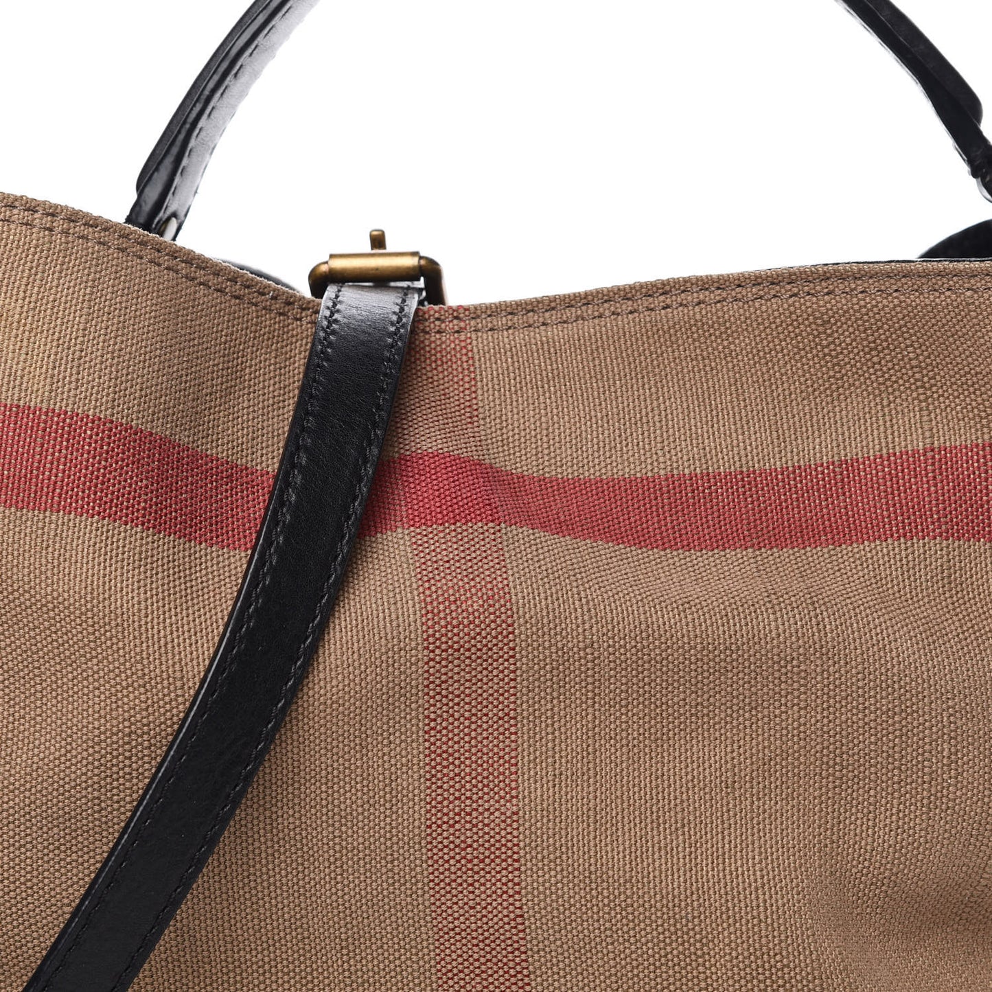 Canvas Mega Check Medium Ashby Hobo Black