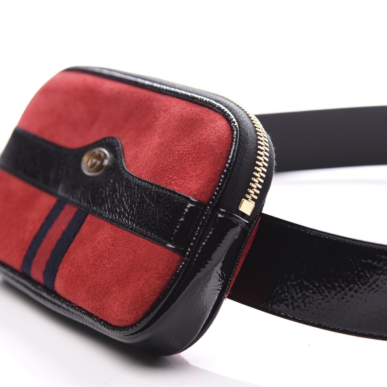 Gucci Suede Patent Ophidia Belted iPhone Case 85 34 Hibiscus Red 8 of 11