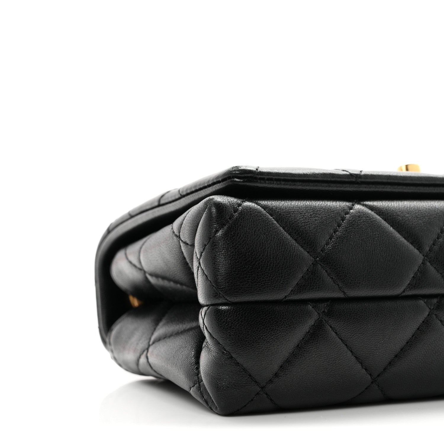 Chanel Shiny Lambskin Quilted Enamel CC Mini Flap Black 9 of 11