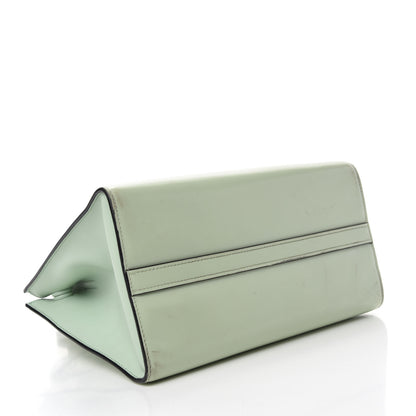 Prada Spazzolato Small Monochrome Top Handle Tote Acquamarina 4 of 16