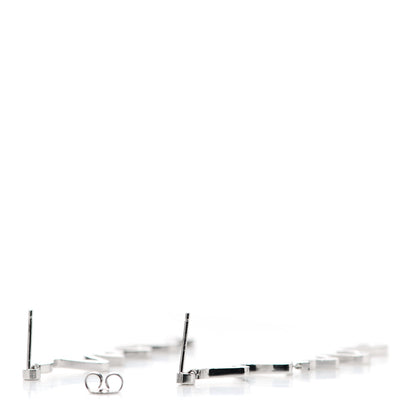 Tiffany 18K White Gold Diamond Frank Gehry Equus Earrings 3 of 4
