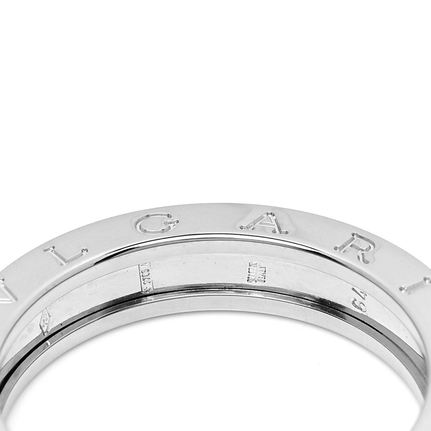 Bulgari 18K White Gold B.Zero1 One-Band Ring 65 11 4 of 5