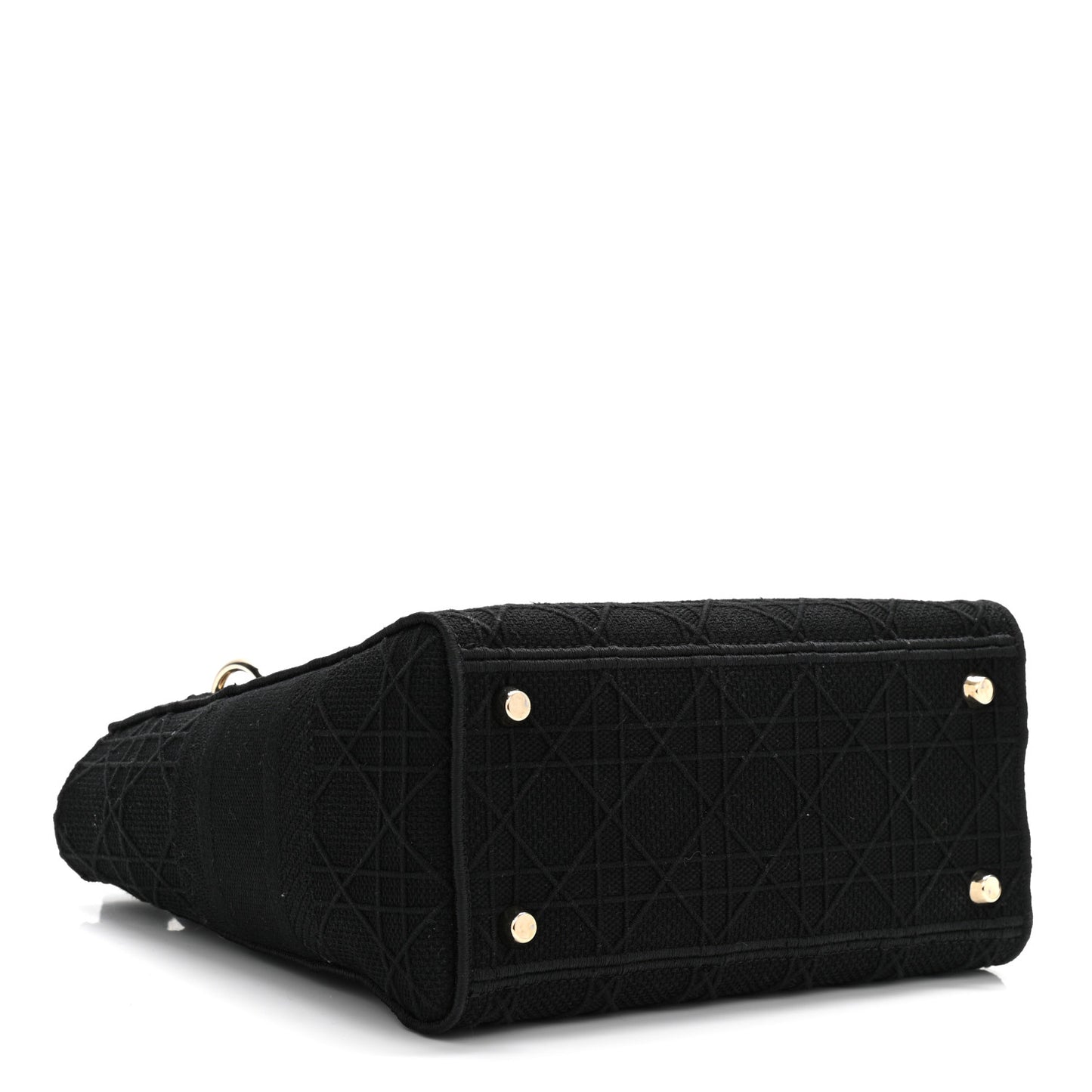 Canvas Embroidered Cannage Medium Lady D-Lite Black