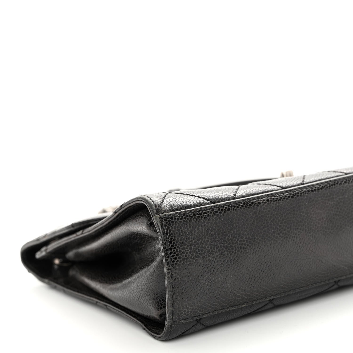 Chanel Crumpled Grained Calfskin Medium CC Crave Flap Black 9 of 11
