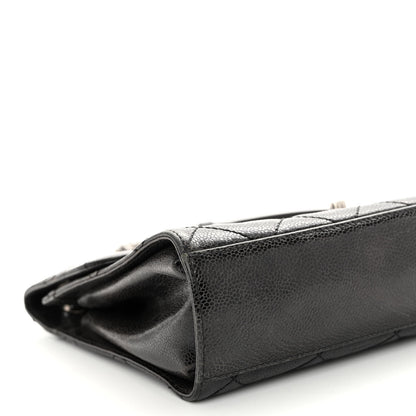 Chanel Crumpled Grained Calfskin Medium CC Crave Flap Black 9 of 11