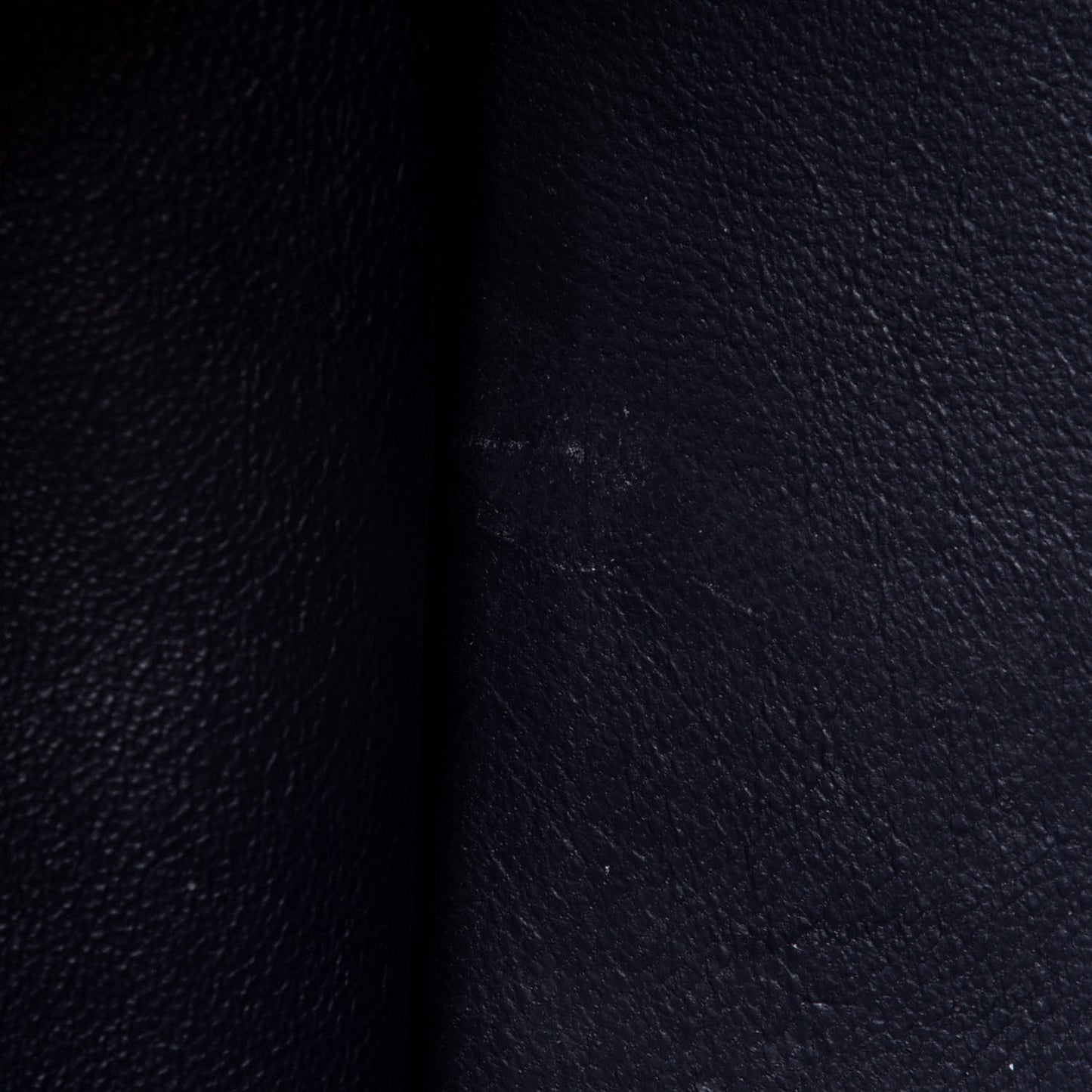 Drummed Calfskin Suede Medium Trapeze Navy Blue
