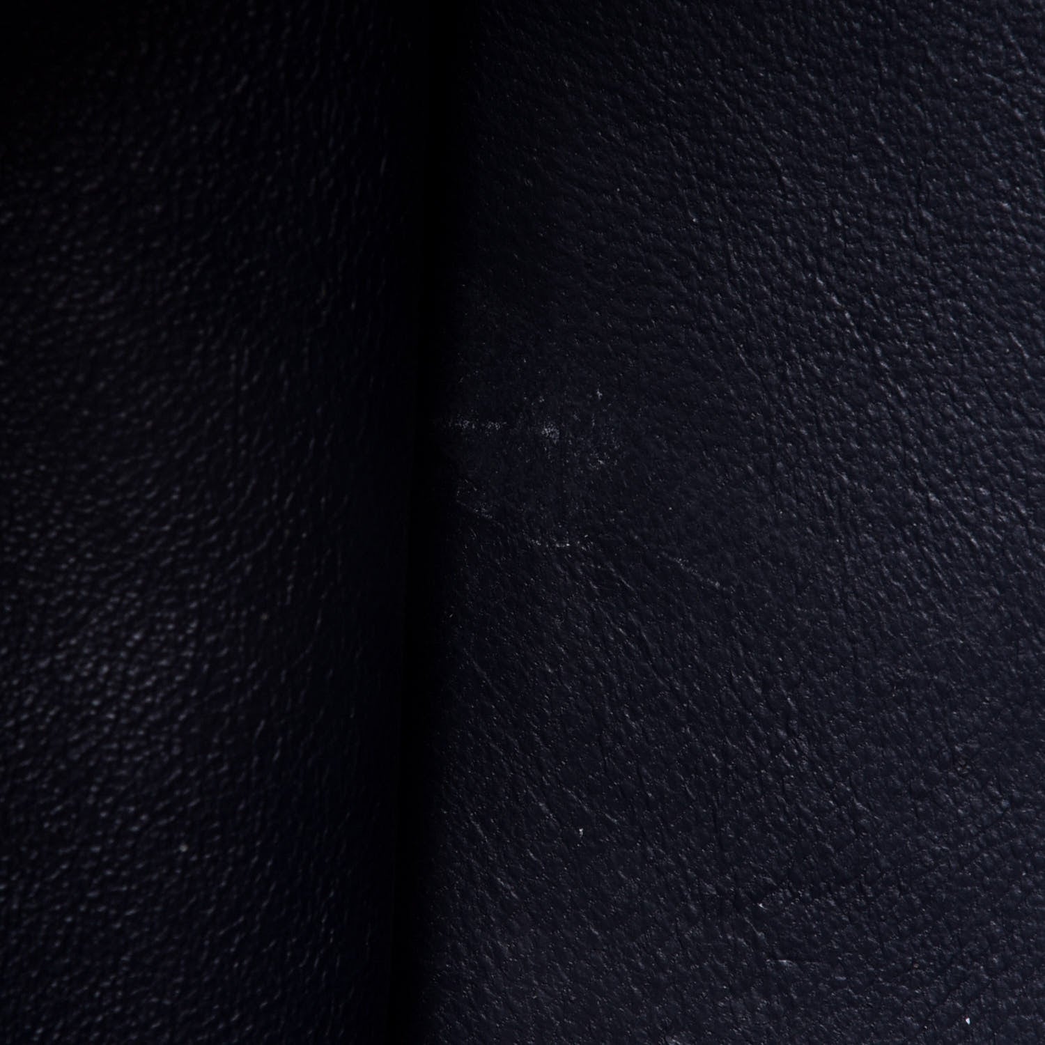Celine Drummed Calfskin Suede Medium Trapeze Navy Blue 15 of 16