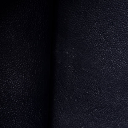 Celine Drummed Calfskin Suede Medium Trapeze Navy Blue 15 of 16