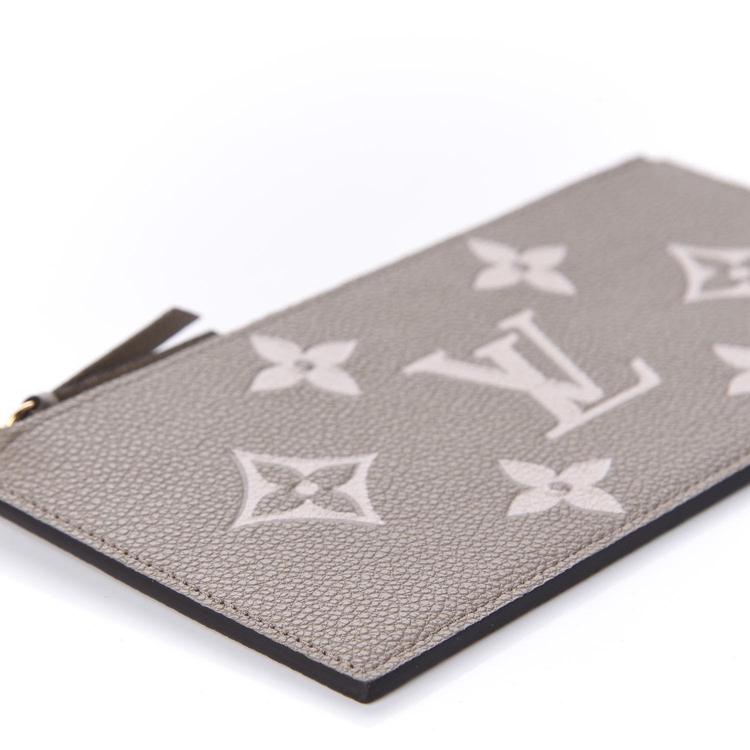 Louis Vuitton Empreinte Monogram Giant Pochette Felicie Zippered Insert Tourterelle Creme 6 of 8