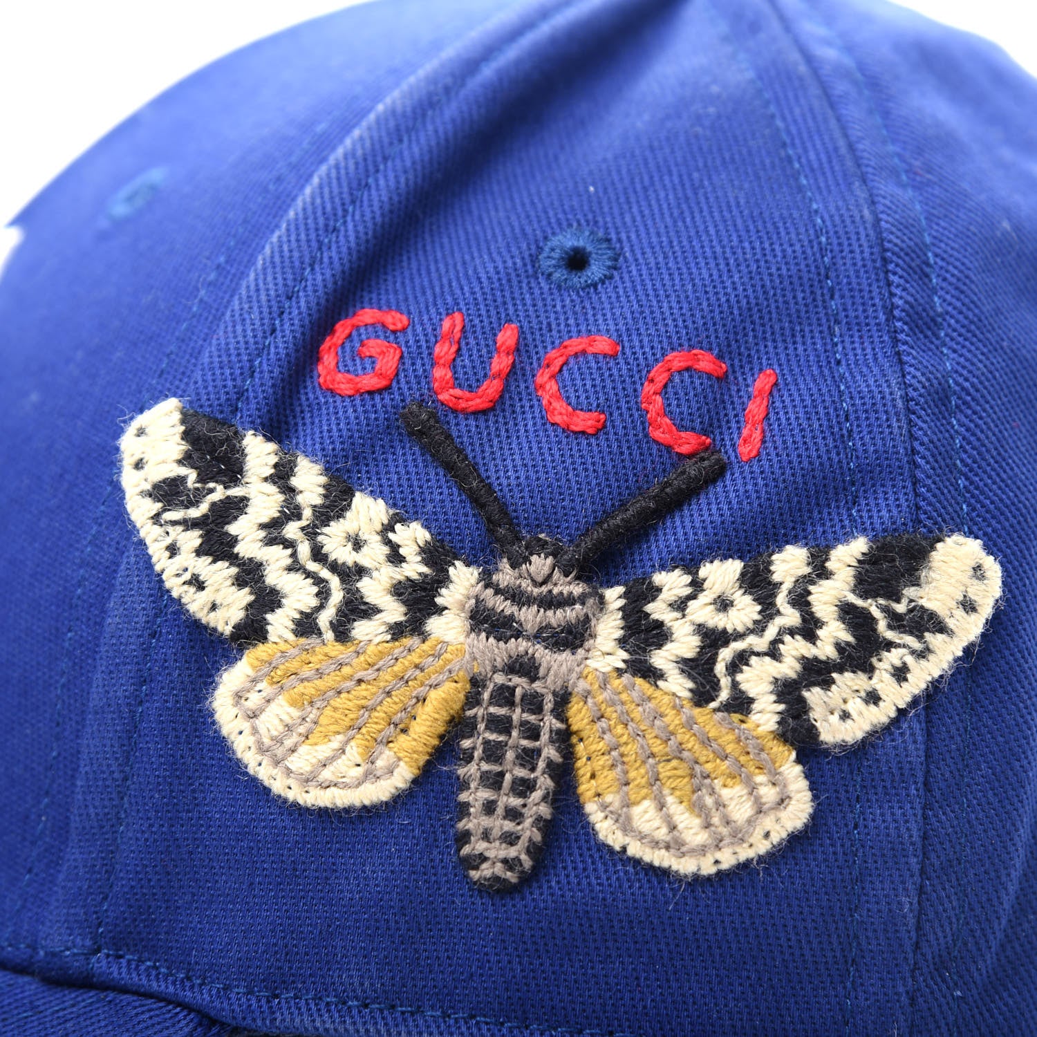 Gucci X MLB Cotton NY Yankees Baseball Hat 57-61 Blue 8 of 11