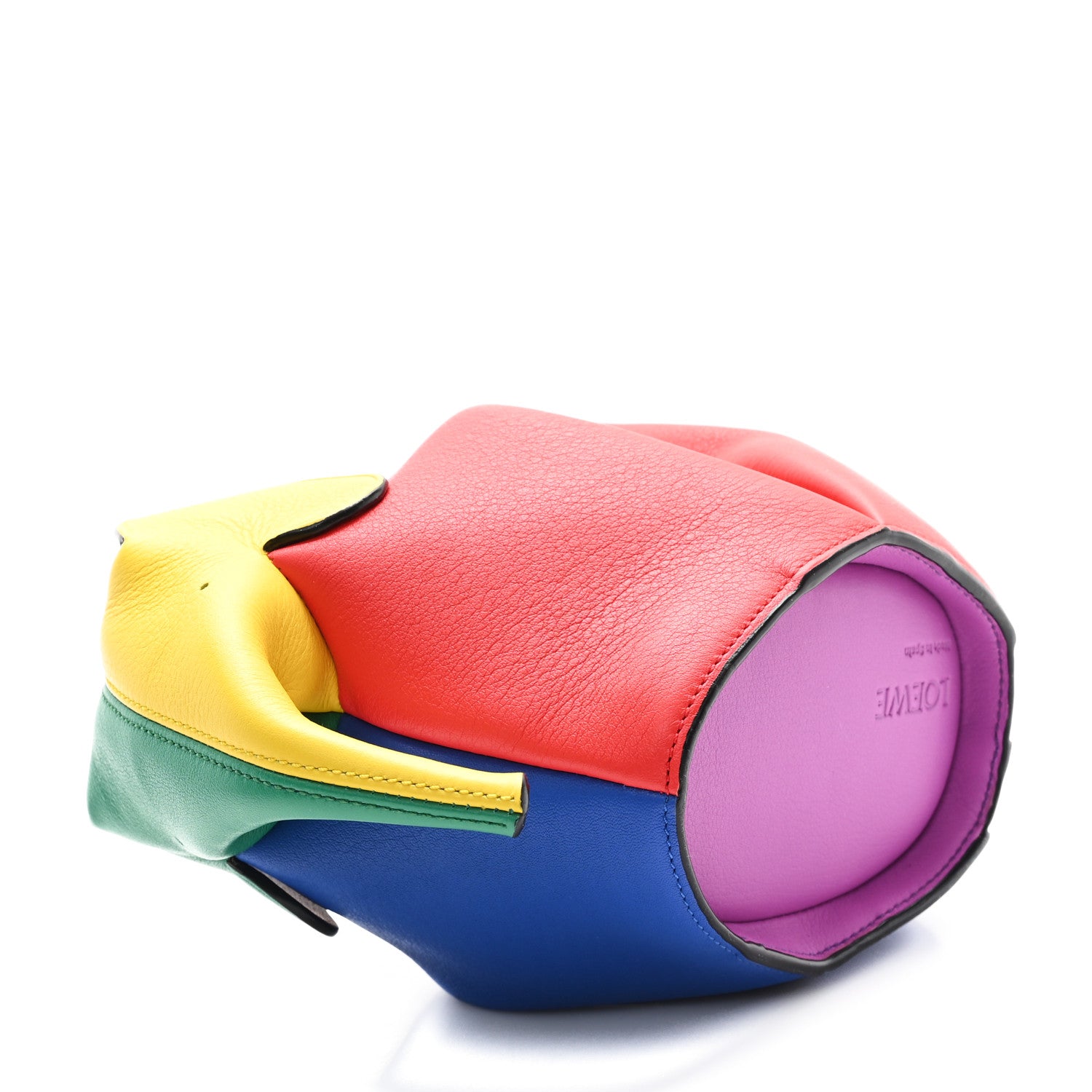Loewe Calfskin Mini Elephant Crossbody Bag Rainbow Multicolor 4 of 8