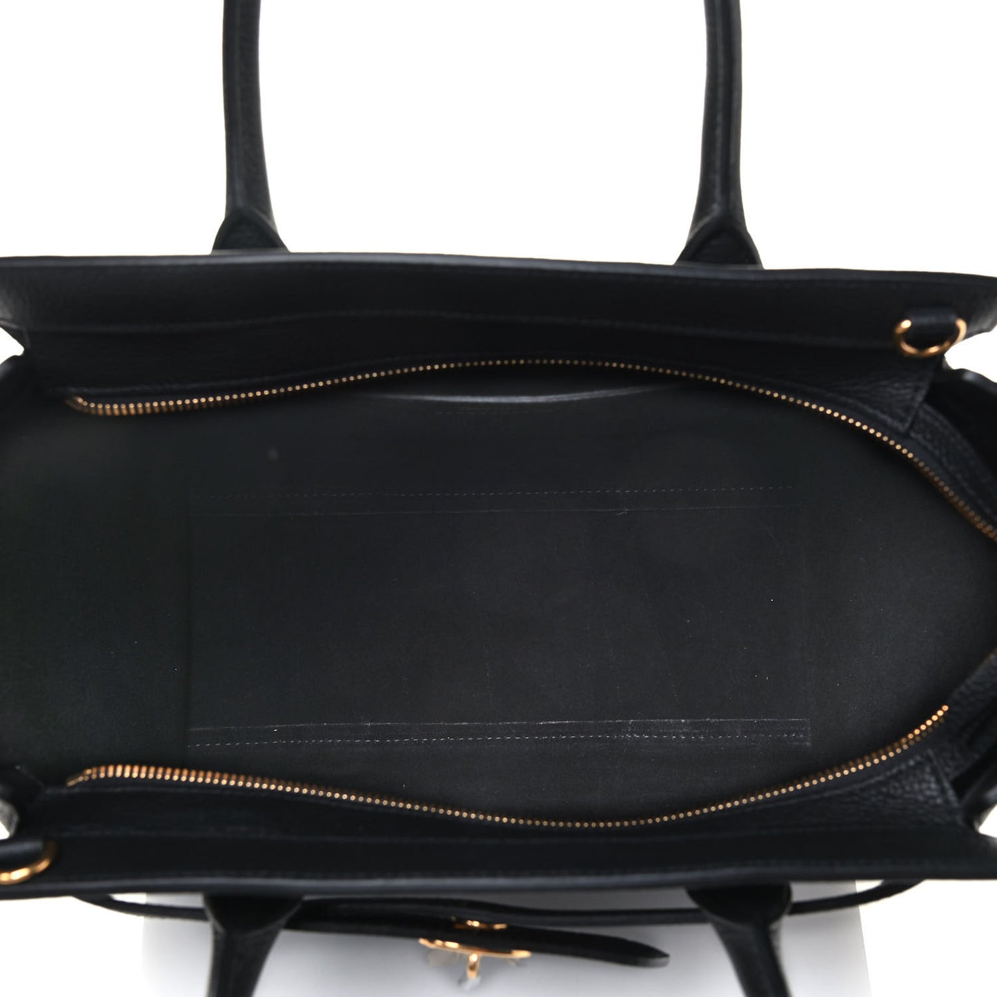 Classic Grain Small Bayswater Zip Tote Black